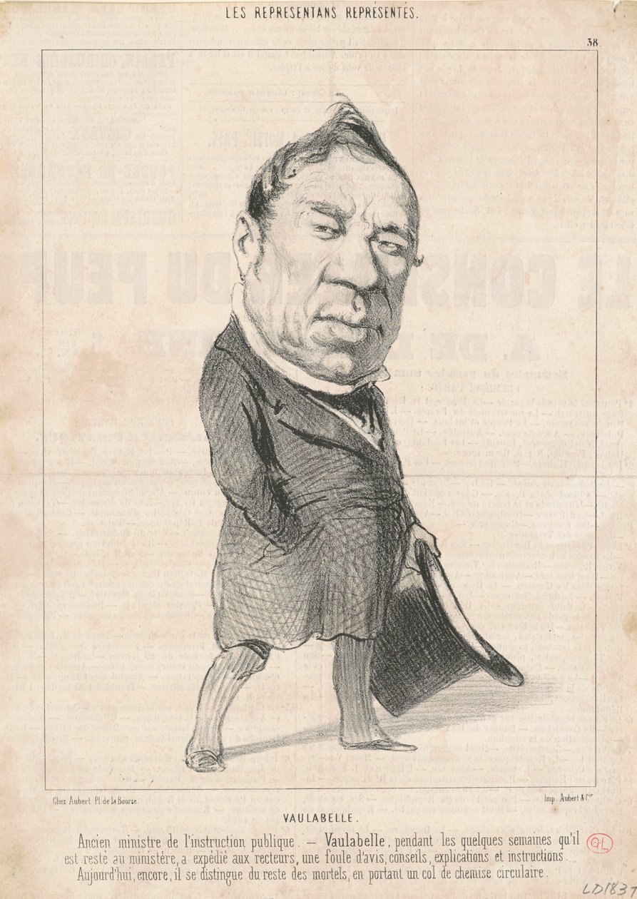 Achille Tenaille de Vaulabelle 作者 奥诺雷·杜米埃