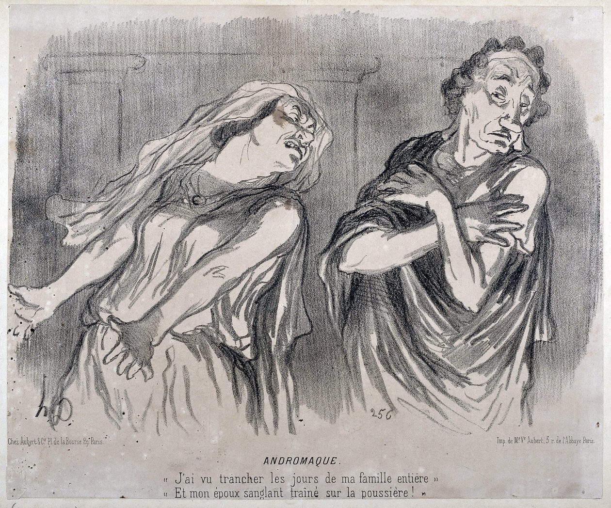 安卓玛奇 雕刻家Honore Daumier（1808-1879）在 "Le Charivari "上的作品。朗尚宫，马赛美术博物馆。 作者 奥诺雷·杜米埃