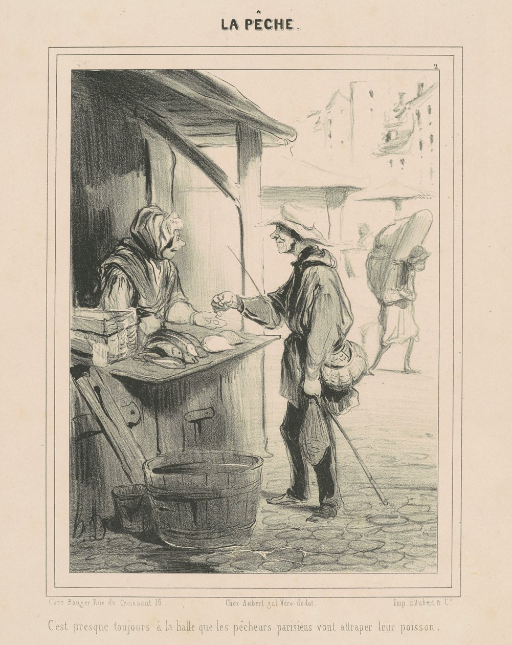 它总是在大厅里......。 作者 奥诺雷·杜米埃