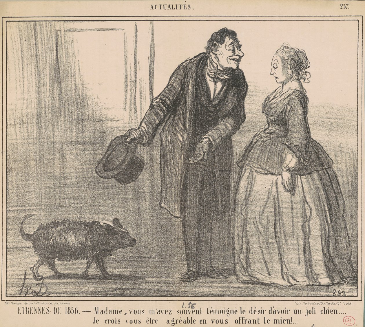 1856年的Etrennes ... 作者 奥诺雷·杜米埃