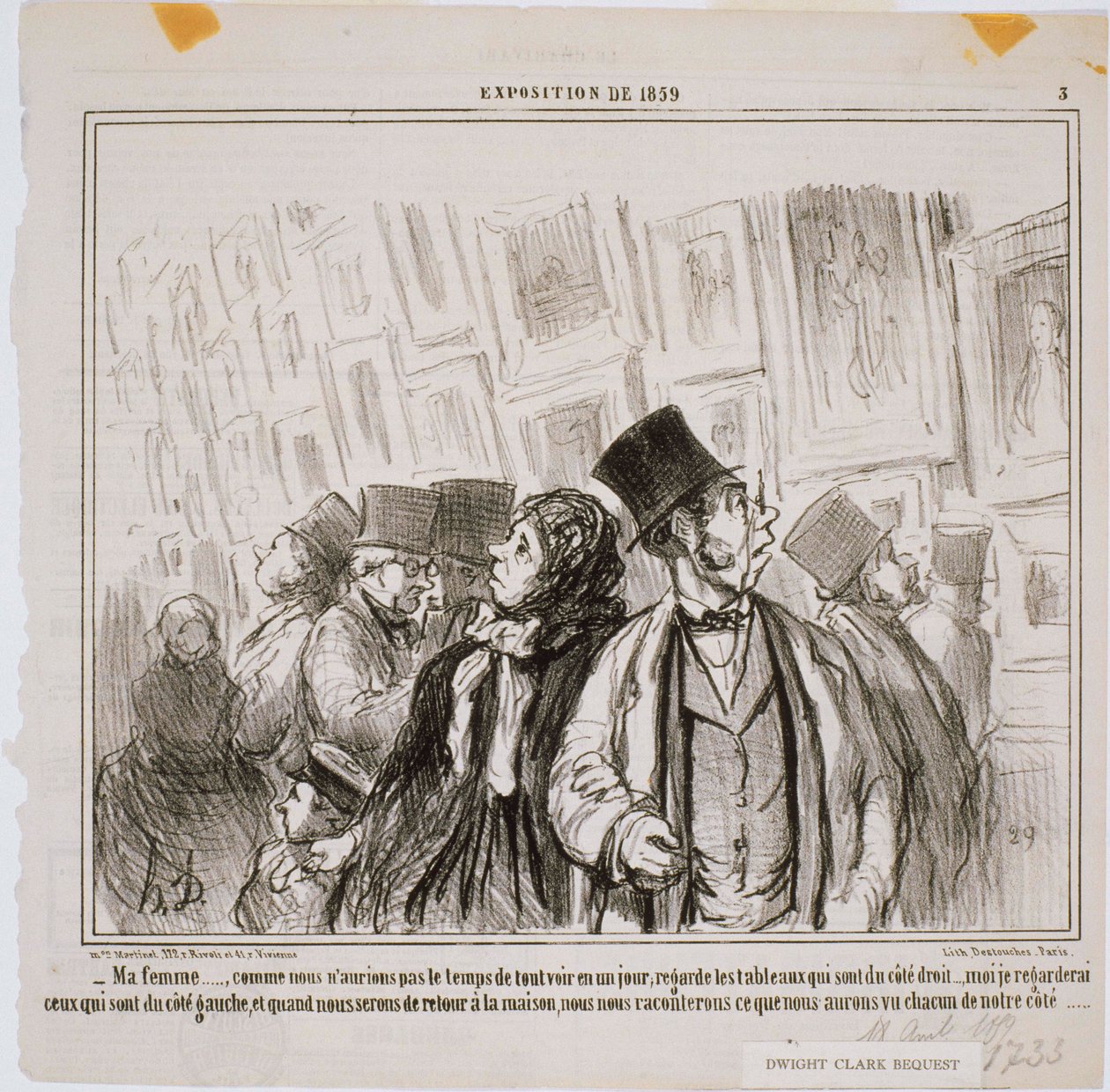 1859年展览-我的妻子…因为我们不会 作者 奥诺雷·杜米埃