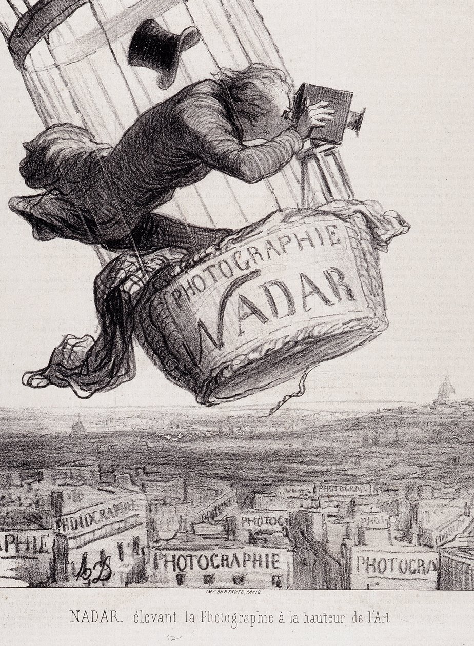 Gaspard Felix Tournachon dit Felix Nadar (1820-1910)将摄影提升到艺术的高度。基于纸上绘画的石版印刷。尺寸：29x41厘米。 作者 奥诺雷·杜米埃