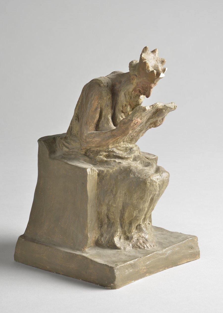 米诺斯国王雕塑，Honore Daumier (1808-1879) Sun 10,5x11,5x18,5 cm MUSEE OF BEAUTS ARTS - PALAIS LONGCHAMP Marseille 作者 奥诺雷·杜米埃