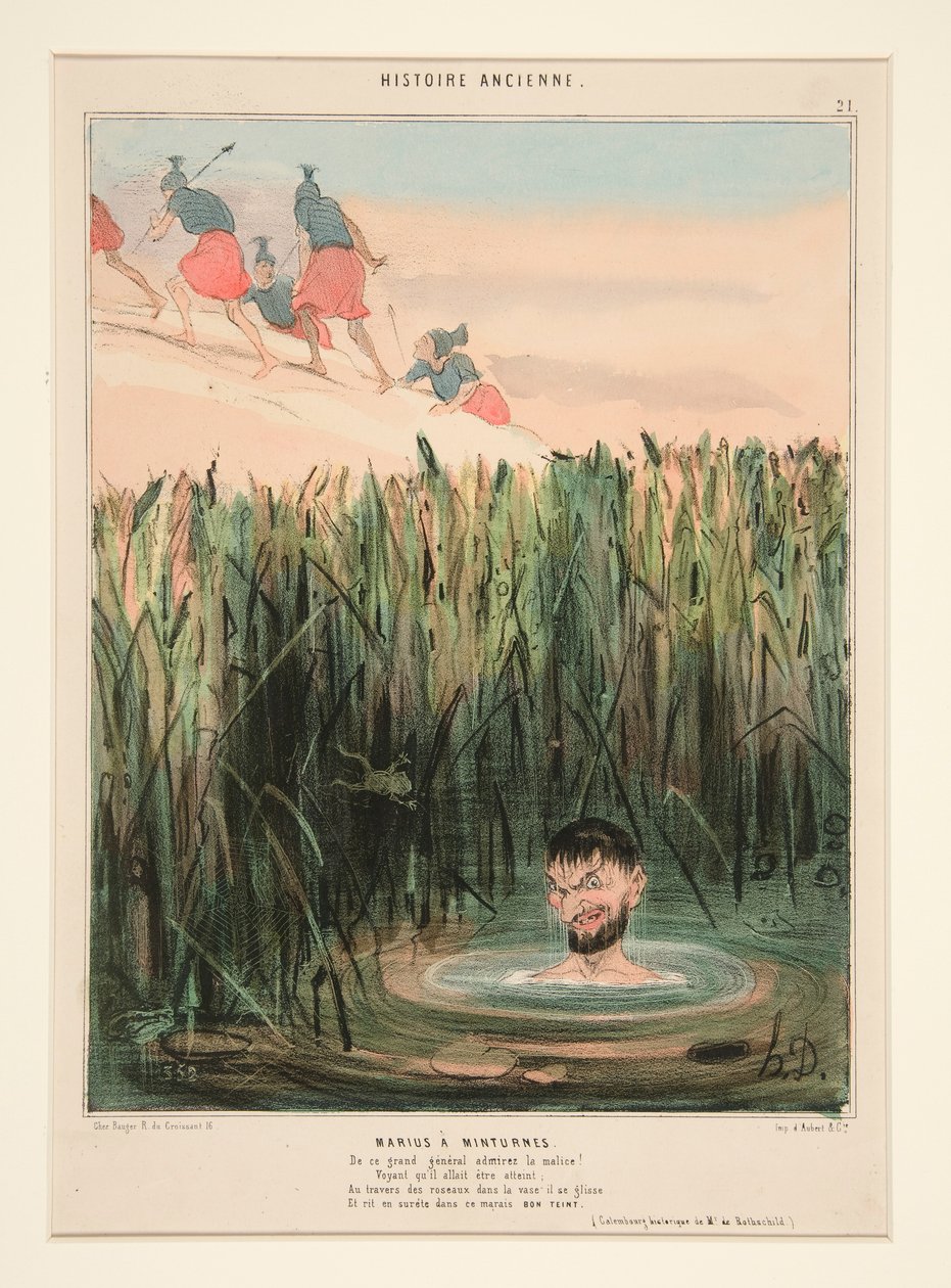Marius a Minturnes.欣赏这位伟大将军的恶意 作者 奥诺雷·杜米埃