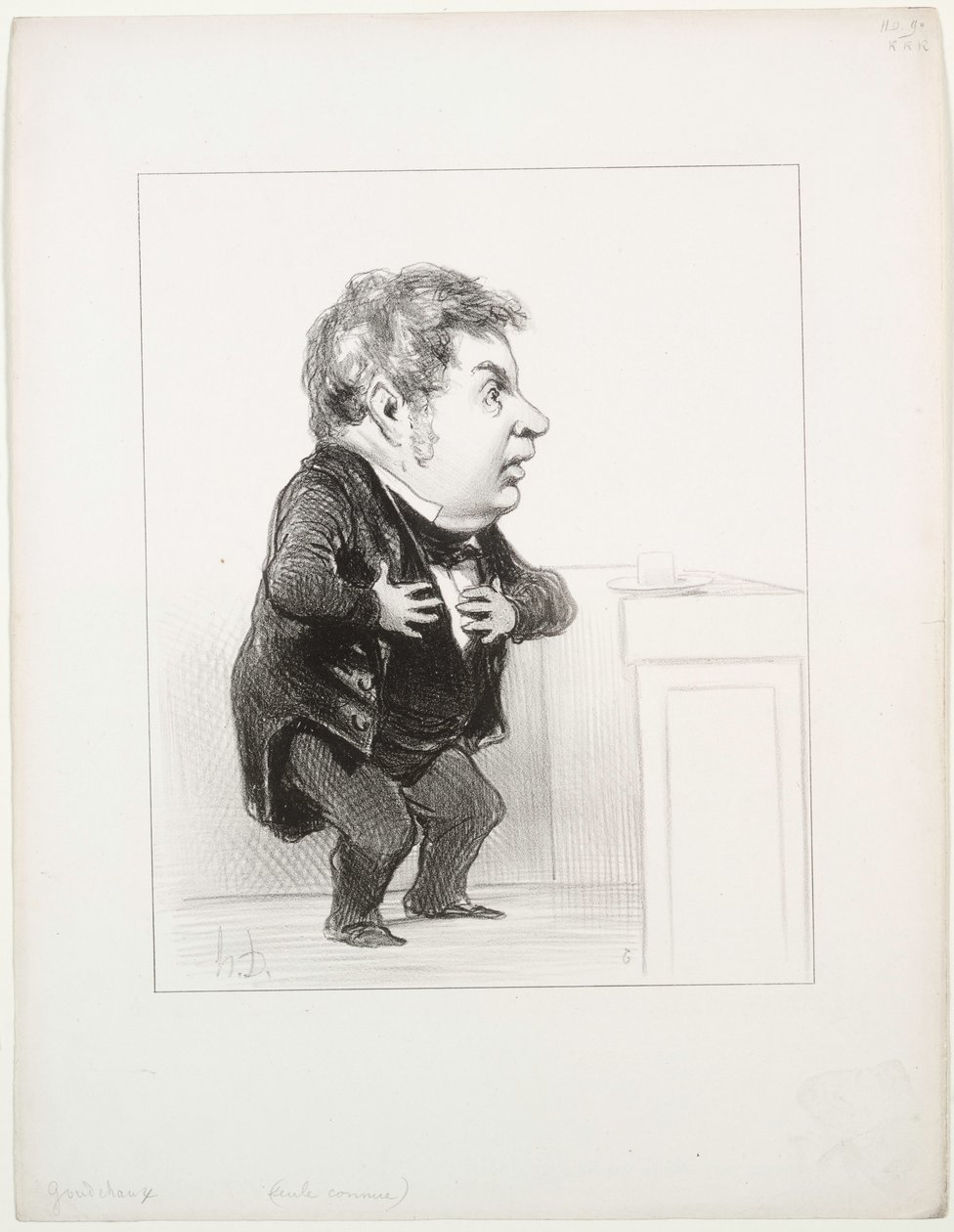 米歇尔·古乔（Michel Goudchaux），1849年。 作者 奥诺雷·杜米埃