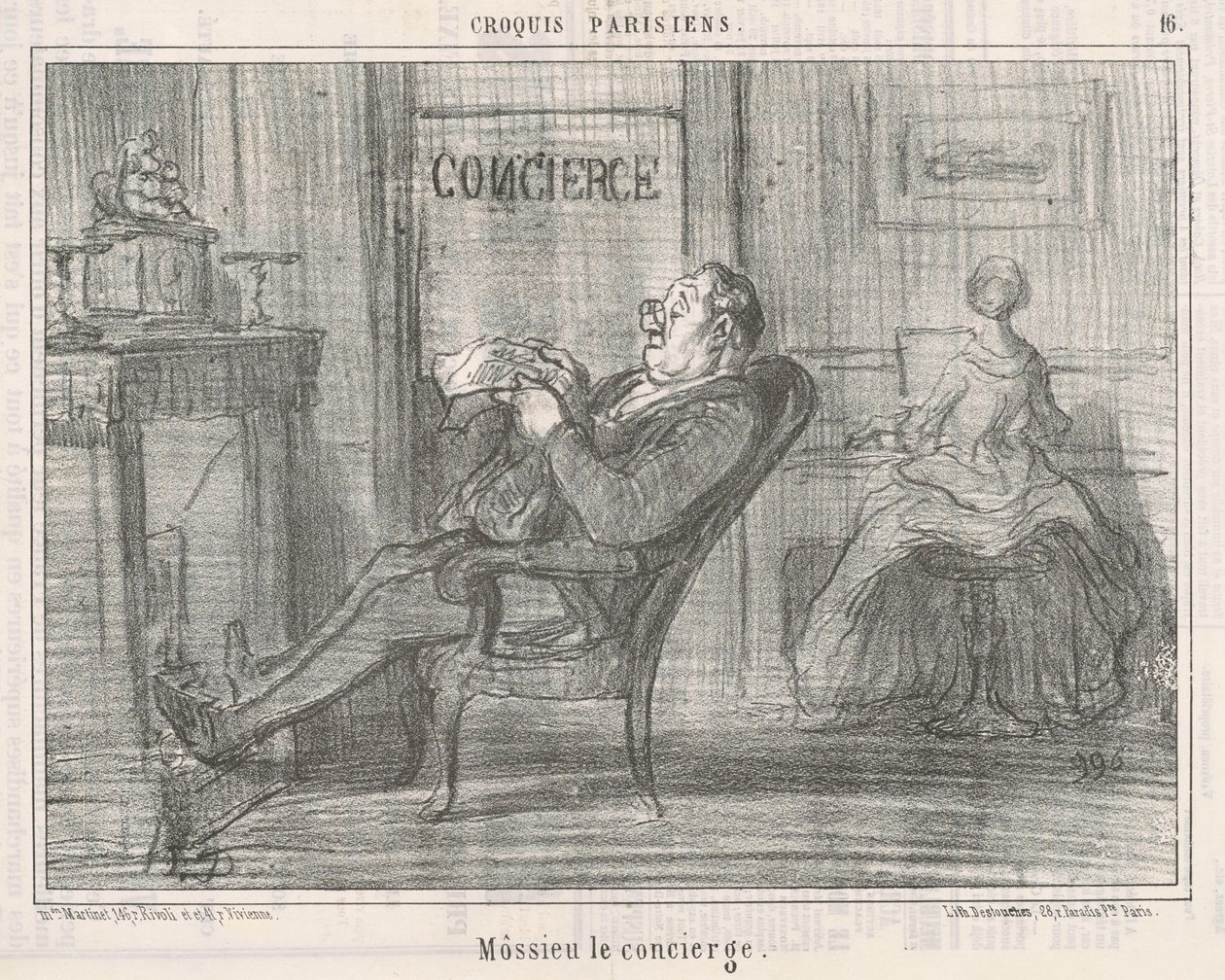 Mossieu le concierge 作者 奥诺雷·杜米埃