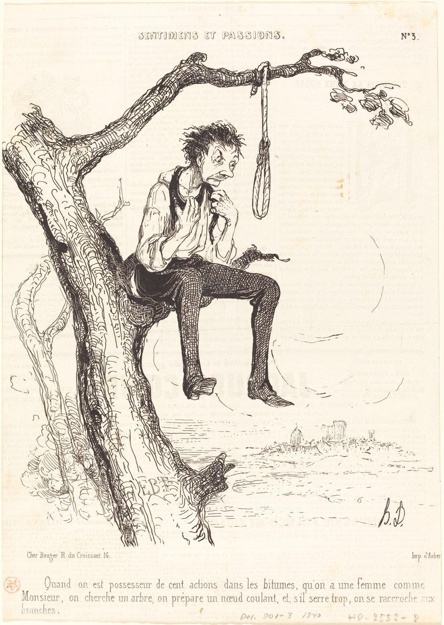 当你拥有100股时... 作者 奥诺雷·杜米埃