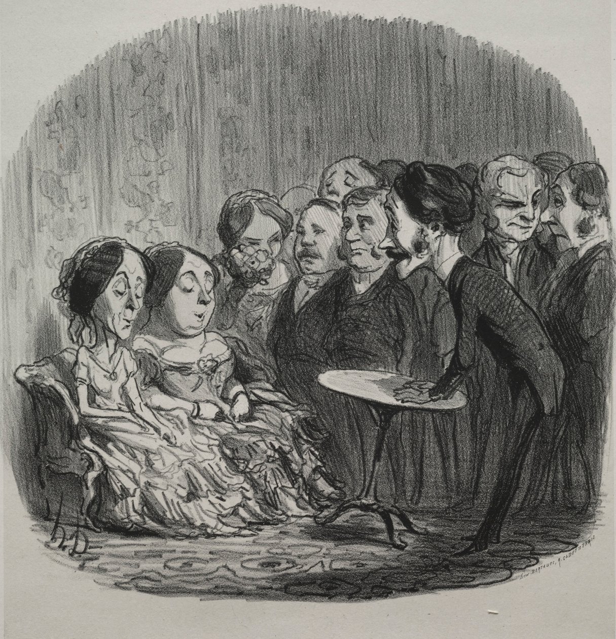 Rapping Spirits, 1851年。 作者 奥诺雷·杜米埃