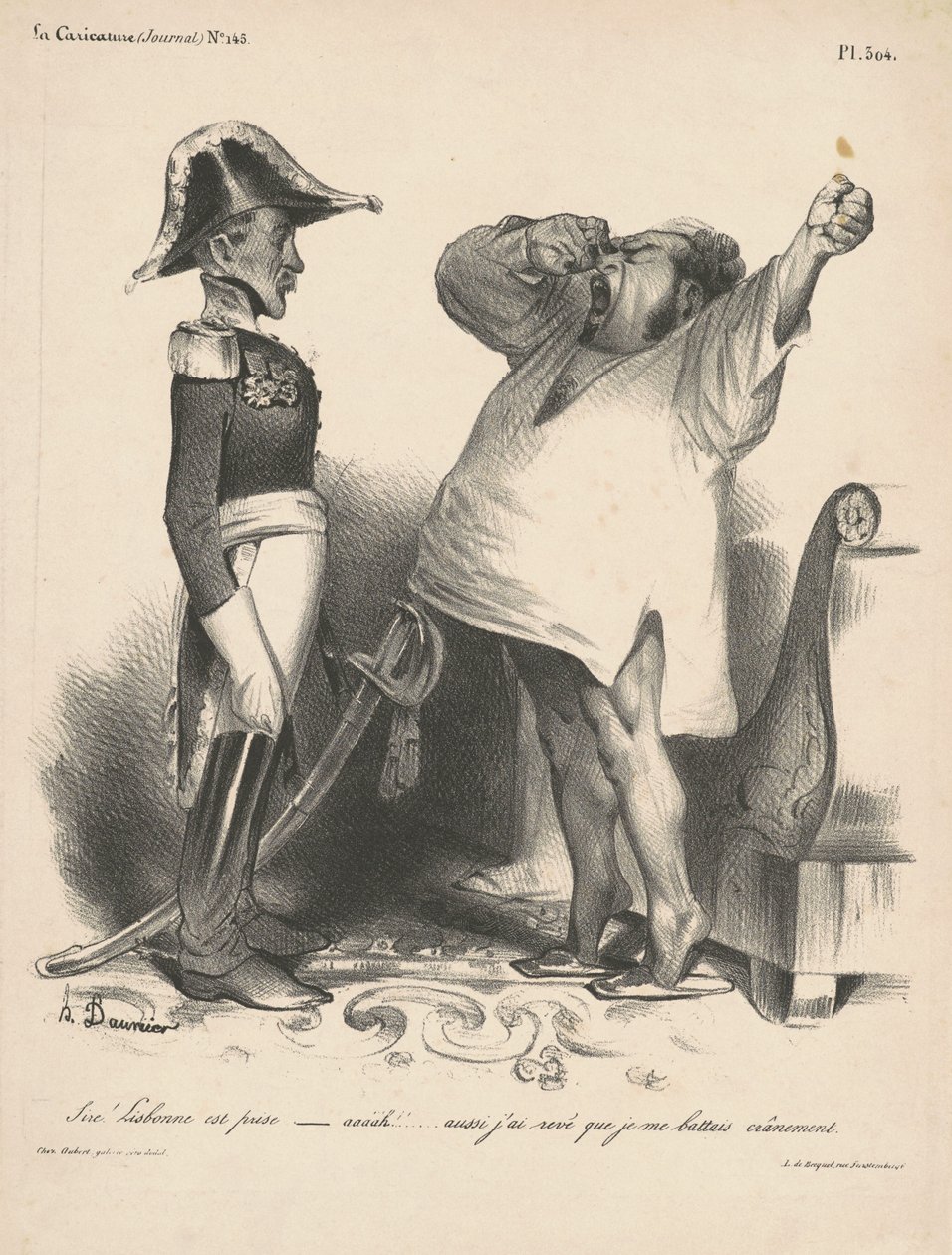Sire！Lisbonne est prise... (陛下！里斯本被占领了......) 作者 奥诺雷·杜米埃