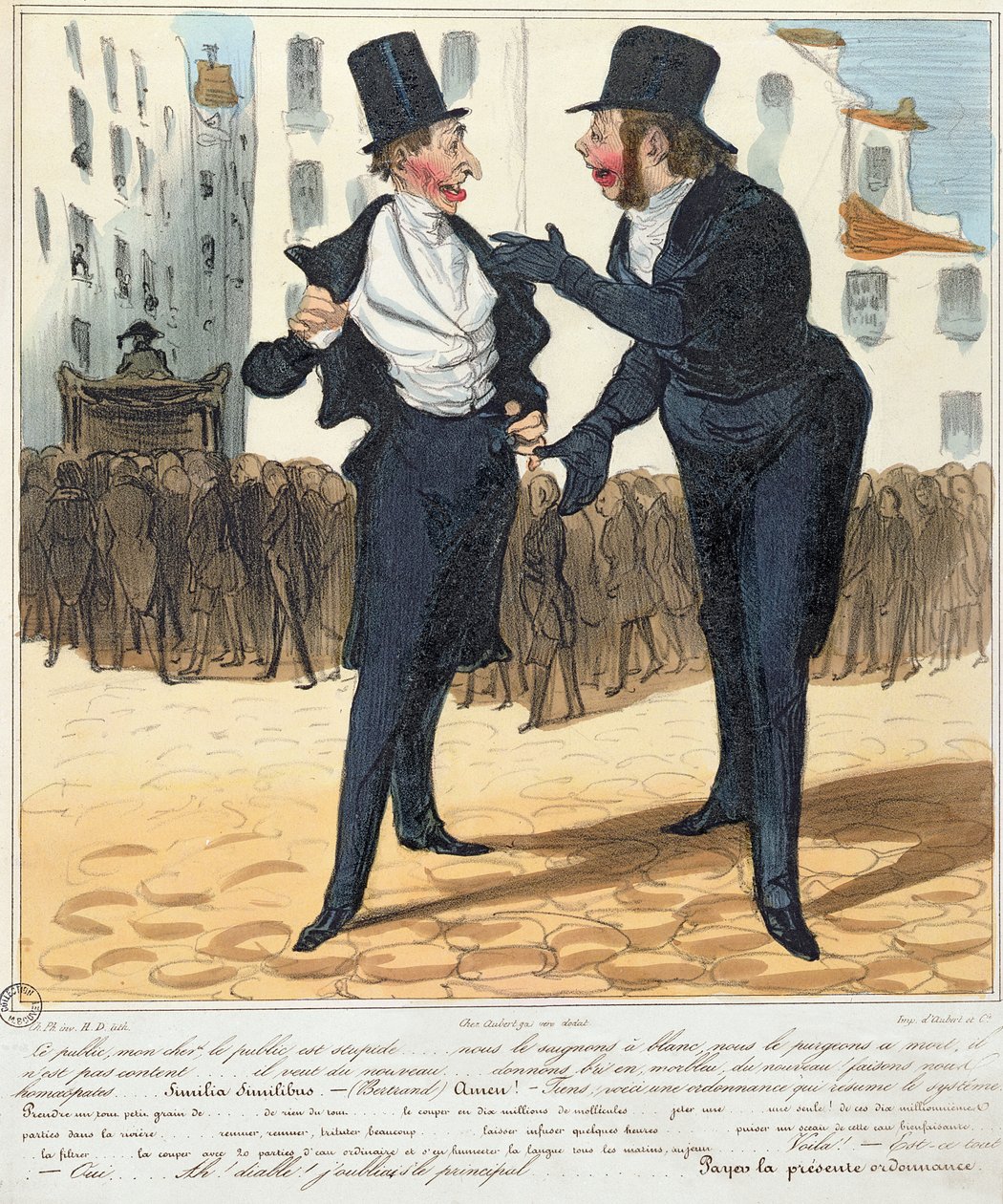 顺势疗法医生，来自&39;La Caricature&39;，1837年 作者 奥诺雷·杜米埃