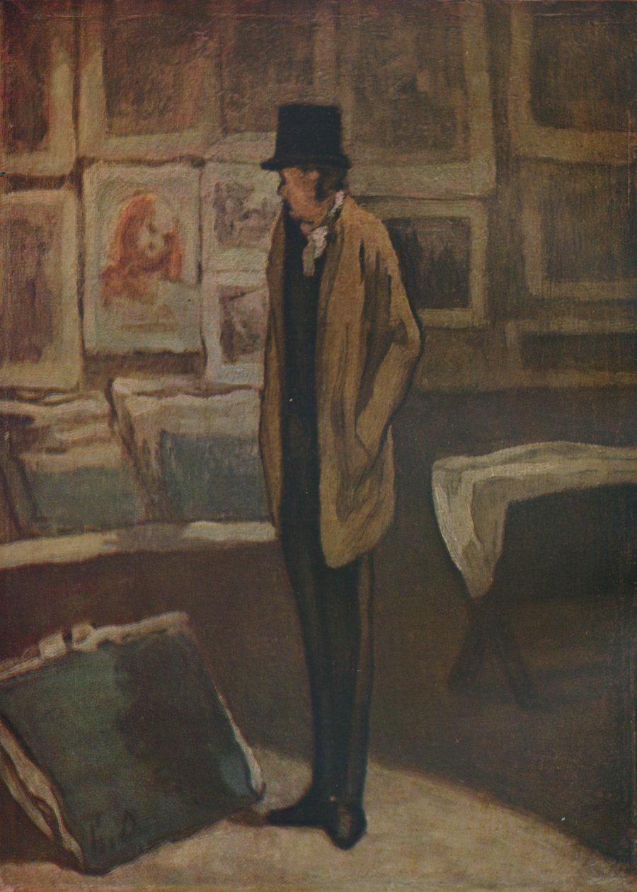印刷爱好者，1857-1860年，1937年。 作者 奥诺雷·杜米埃