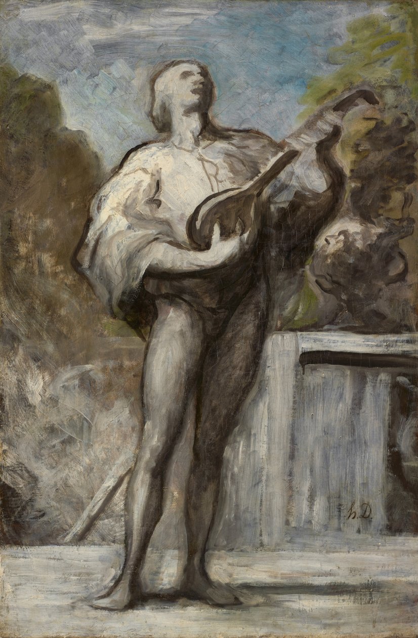 Troubadour，1868-1873年 作者 奥诺雷·杜米埃