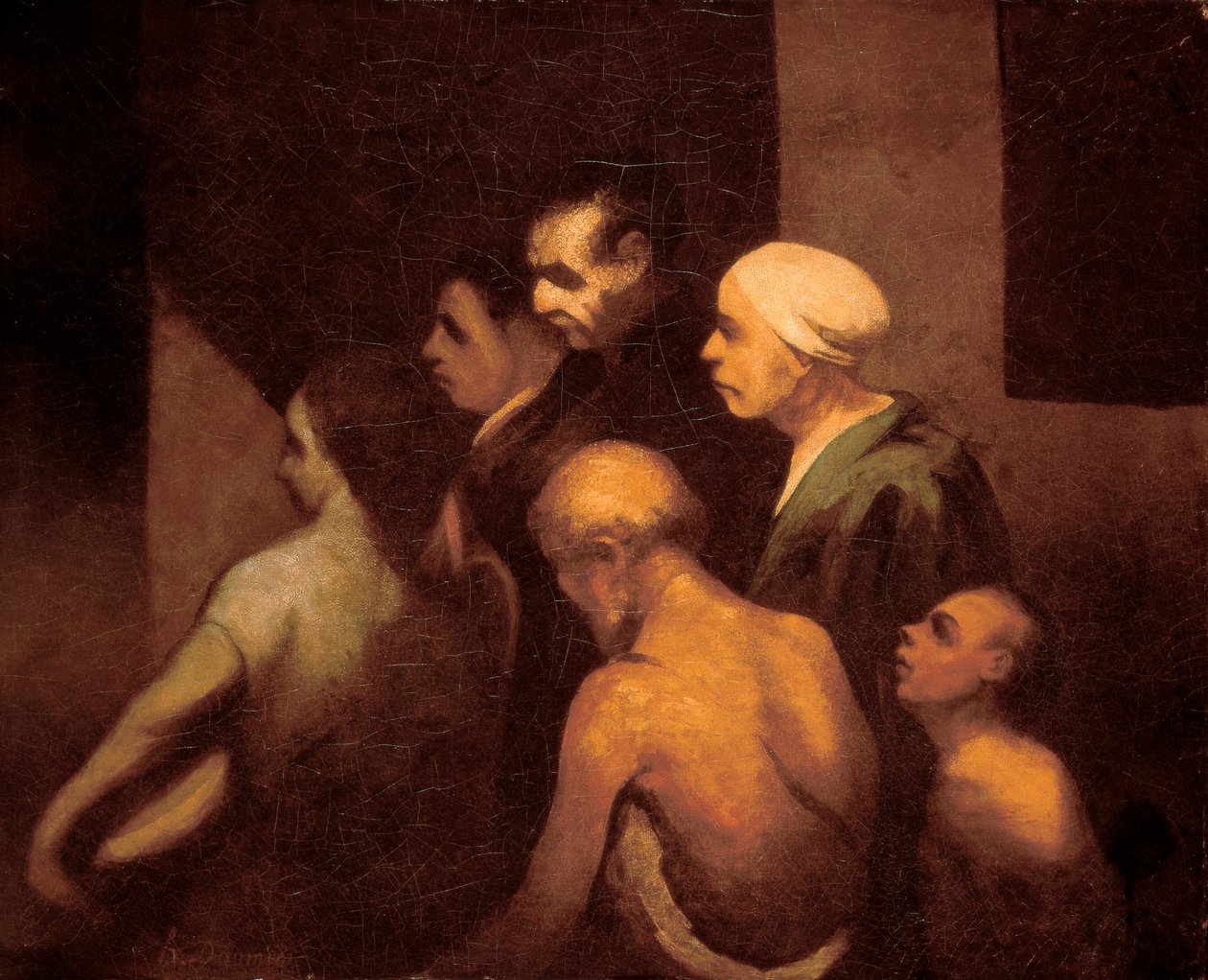"乞丐》 霍诺尔-杜米埃（1808-1879）的画作，约1843年 作者 奥诺雷·杜米埃