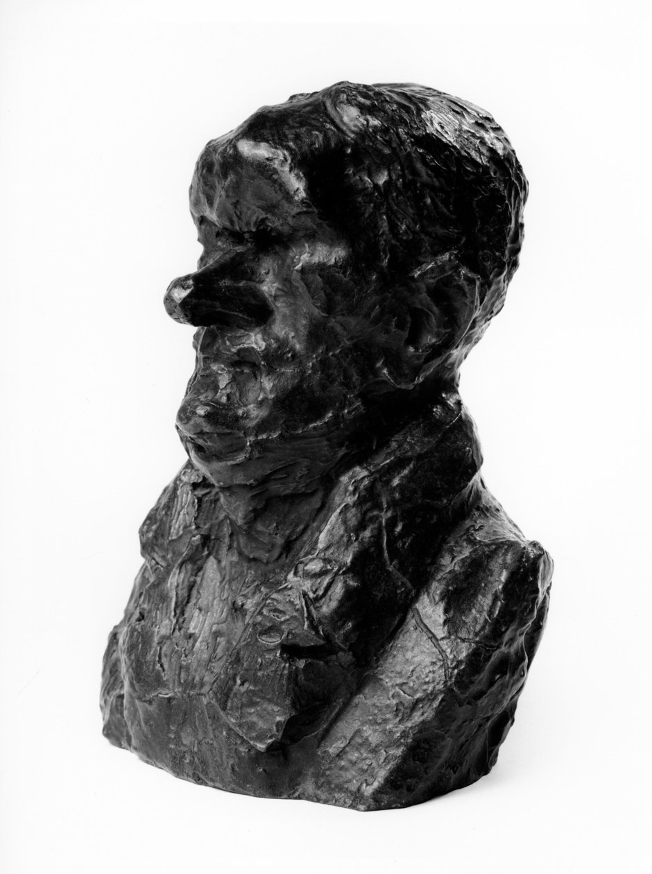 The busts loads of the “Celebrites du Juste Milieu” “” Caricature by Auguste Ganneron (1792-1847), depute and industrialist. The shy.”” Sculpture by Honore Daumier (1808-1879) 19th century. Inv L 48.4 Dim in cm H 18 x L 13 Musee des Beaux Arts, Palais Long 作者 奥诺雷·杜米埃