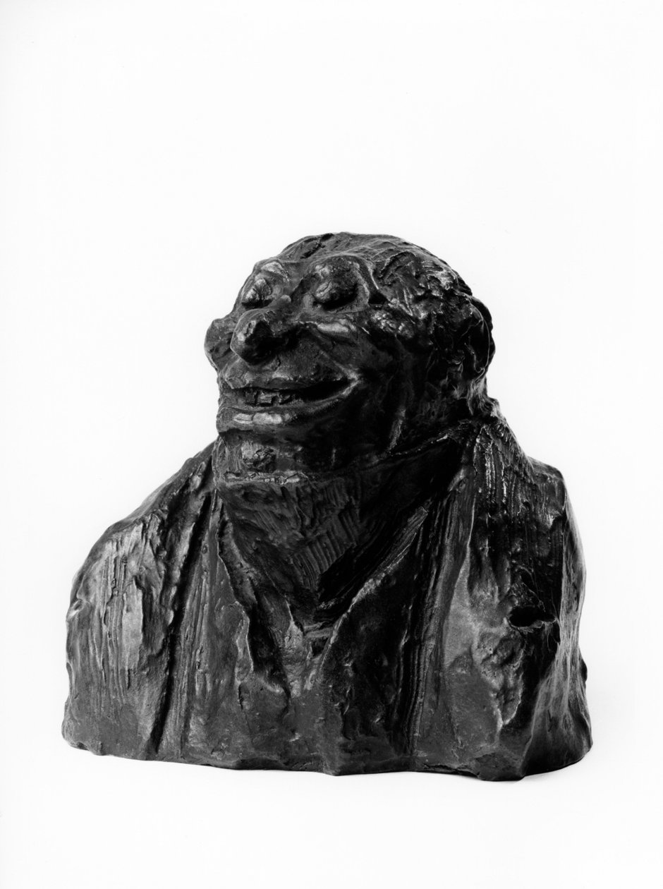 半身像是 "Celebrites du Juste Milieu""由Auguste Hilarion Count of Keratry (1769-1859), depute and pair of France创作的漫画 "Honore Daumier (1808-1879) 19世纪雕塑。直径cm 高13 x 长12 Inv RF 262 Musee des Beaux Arts, P 作者 奥诺雷·杜米埃