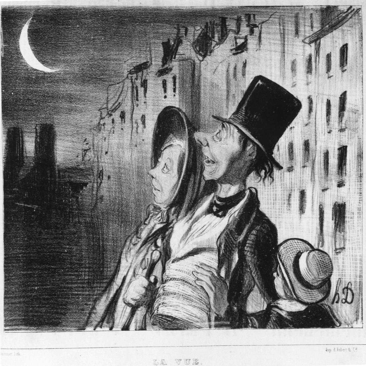观点：取自霍诺尔-道米埃（1808-1879）的《五感》系列。"Charivari" 作者 奥诺雷·杜米埃