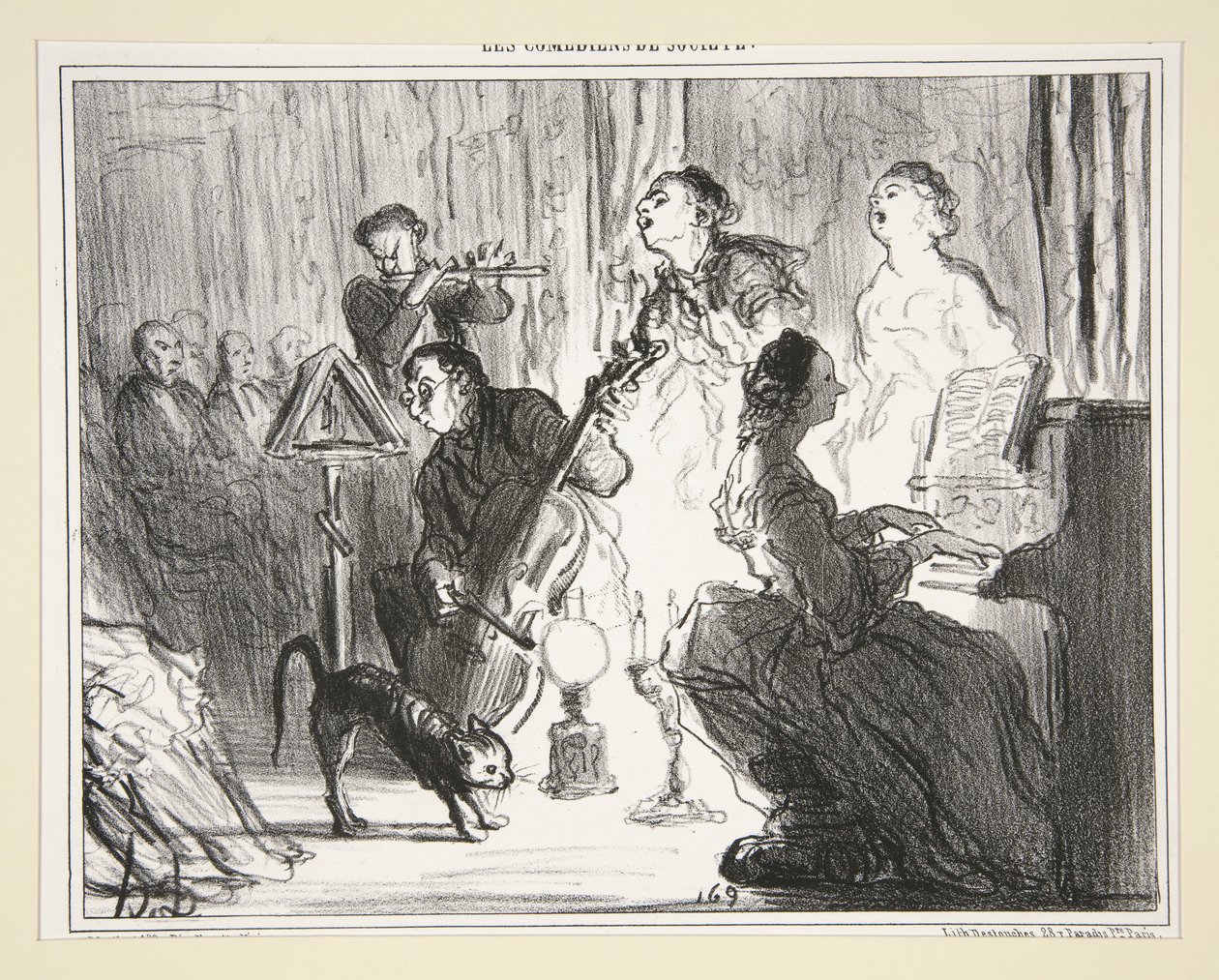 Un Orchestre dans une maison tres comme il faut，《社会喜剧演员》第 8 号 作者 奥诺雷·杜米埃