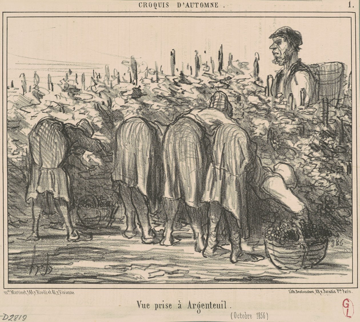 摄于阿让特伊（Argenteuil）（1856年10月）。 作者 奥诺雷·杜米埃