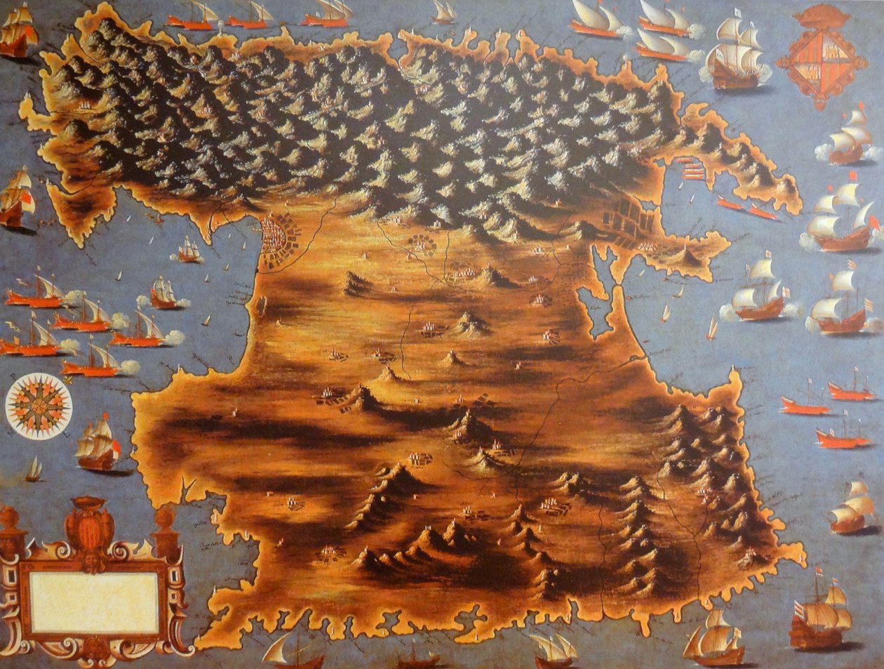 马略卡岛的地图 作者 荣誉马索