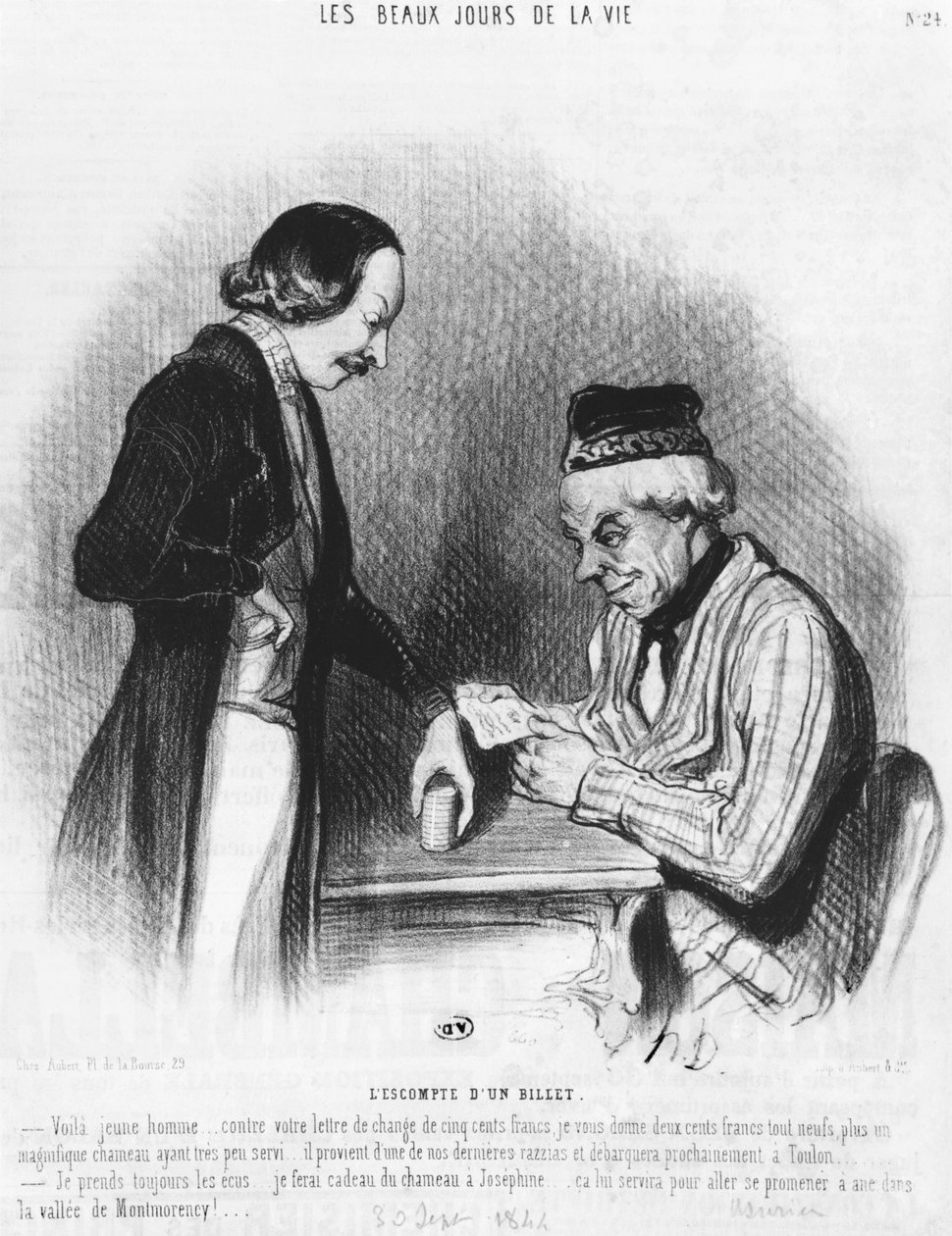 打折，1844年9月30日 作者 奥诺雷·杜米埃