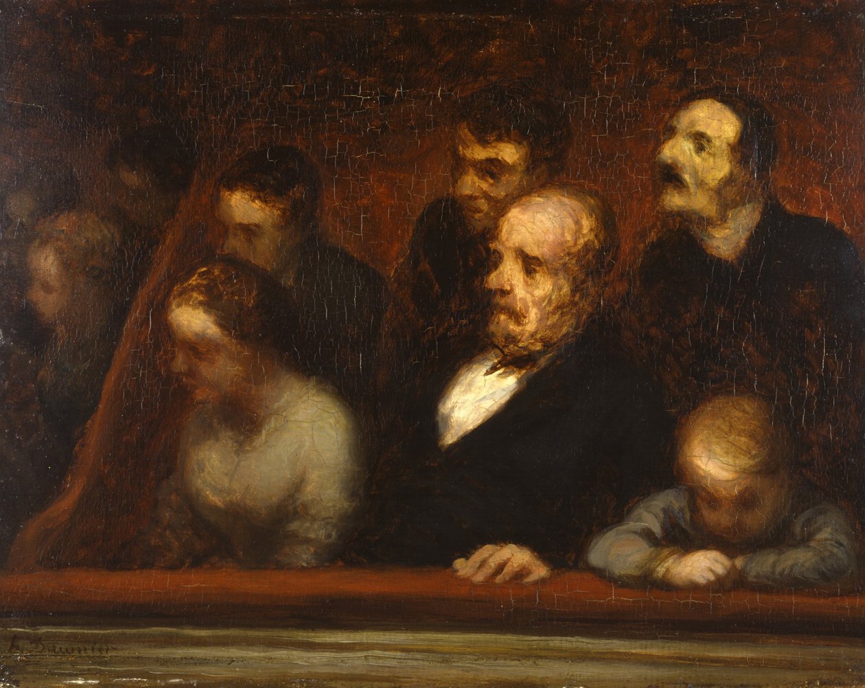 The Loge，c.1857 作者 奥诺雷·杜米埃