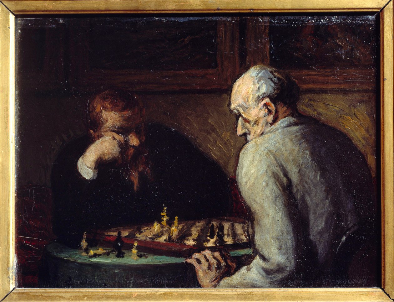 奥诺雷·杜米埃 (1808-1879) 19 世纪的国际象棋选手 作者 奥诺雷·杜米埃