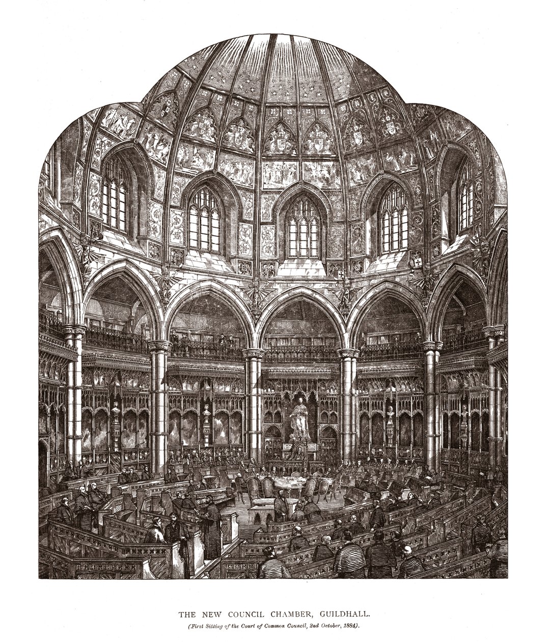 新议会会议厅，1884年，1886年 作者 霍拉斯·琼斯（Horace Jones）