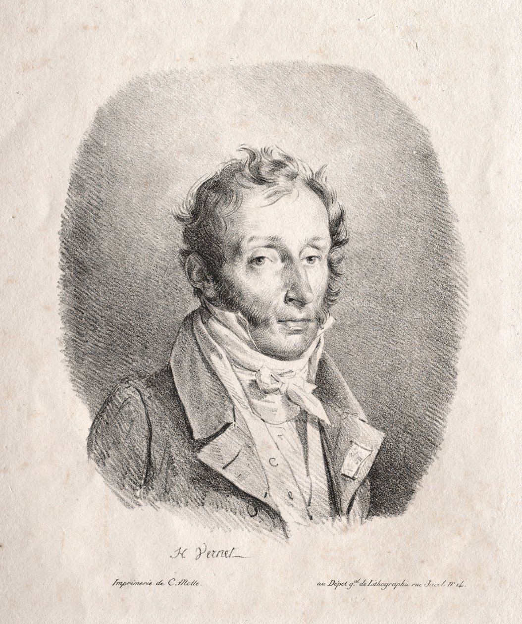 卡尔·韦尔内（Carle Vernet），1817年。 作者 埃米尔·让·霍勒斯·韦尔内