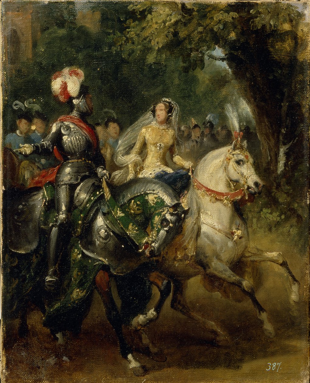 Cavalcade，约1842年 作者 埃米尔·让·霍勒斯·韦尔内