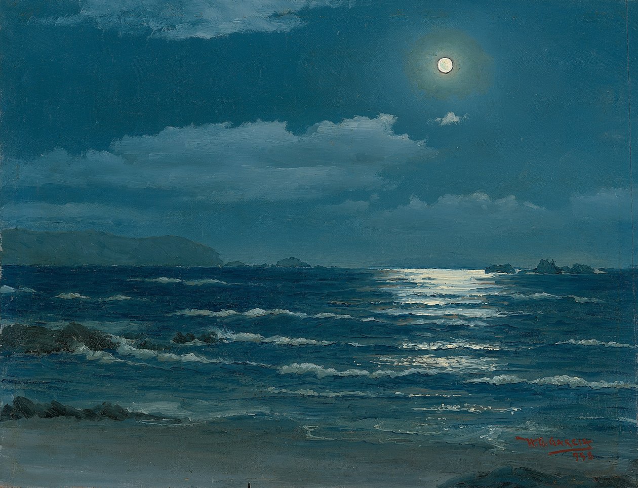 满月，智利Pichilemu，1958年 作者 霍拉西奥·加西亚