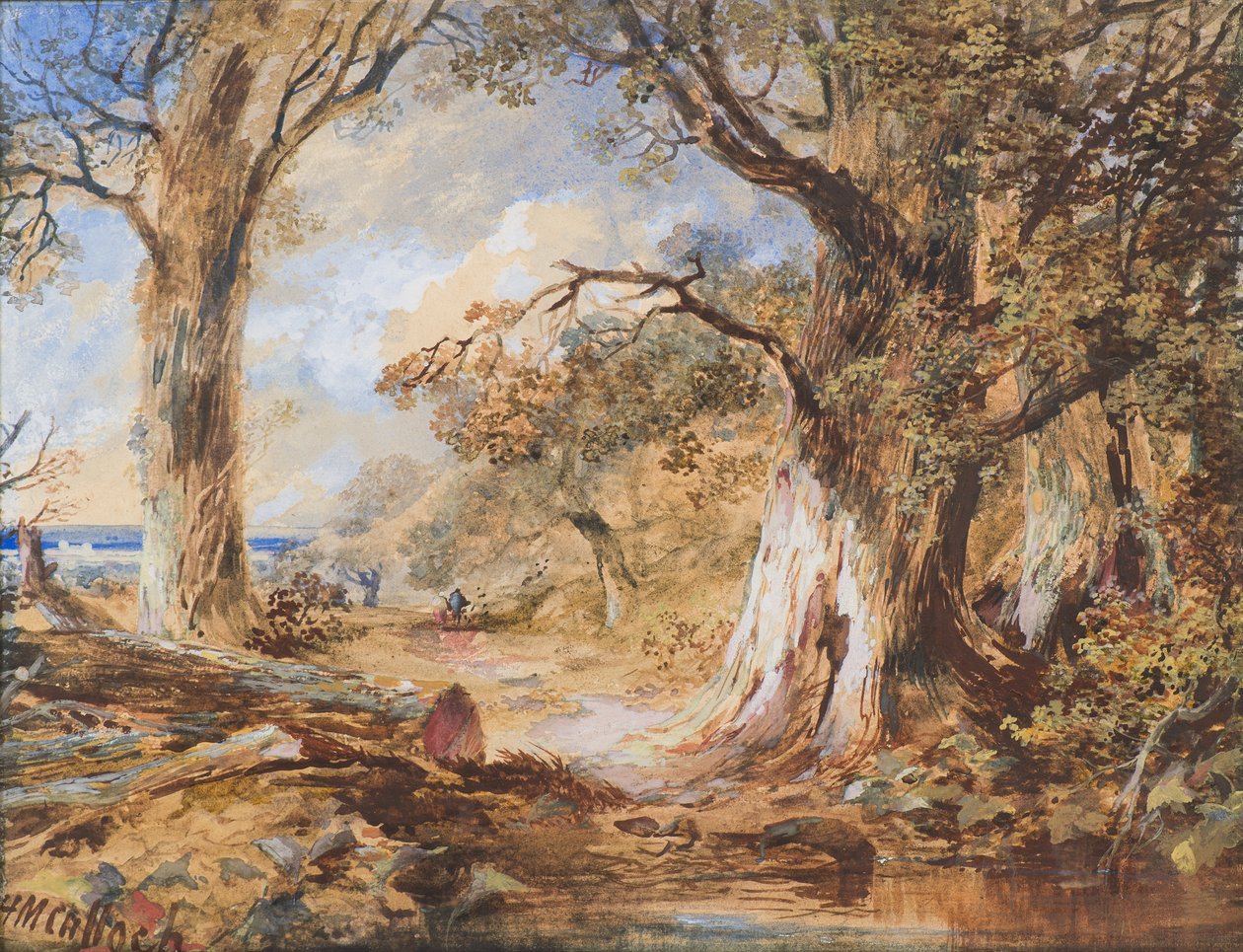 The Edge of the Wood 作者 霍拉索·麦卡洛克（Horatio McCulloch）