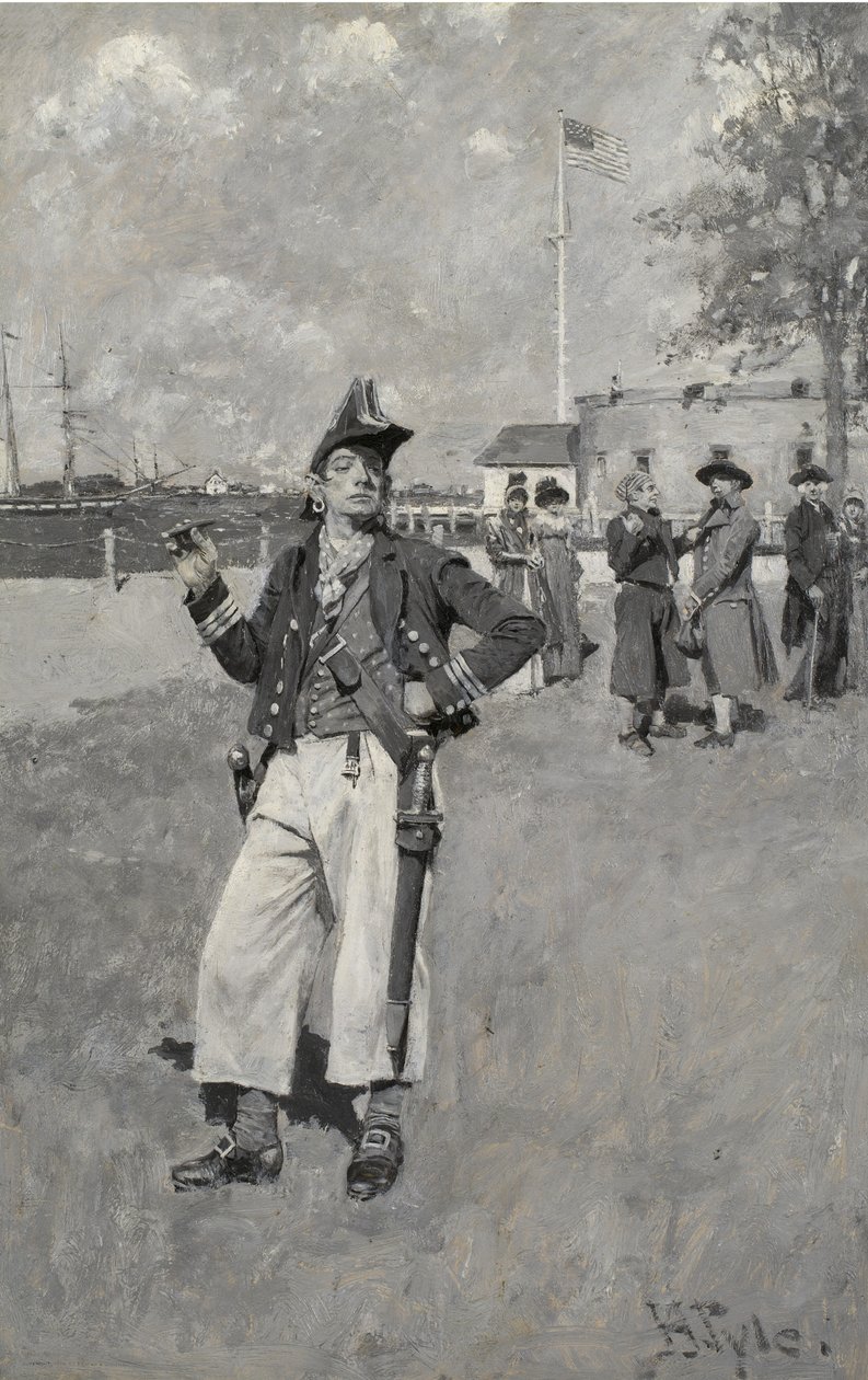 1893年私人侠人岸上（油画在Russells帆布板上） 作者 霍华德·派尔