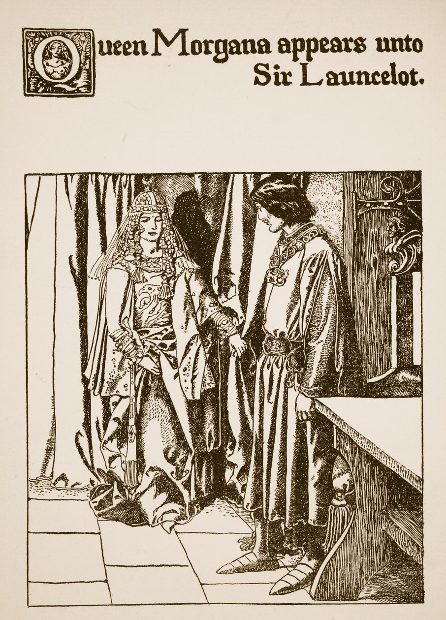 Queen Morgana出现在Launcelot爵士身上，来自“圆桌会议冠军的故事” 作者 霍华德·派尔