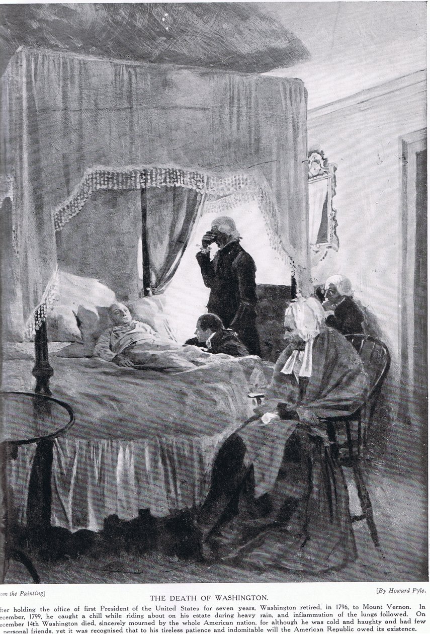 1799年12月14日，弗农山的华盛顿之死 作者 霍华德·派尔