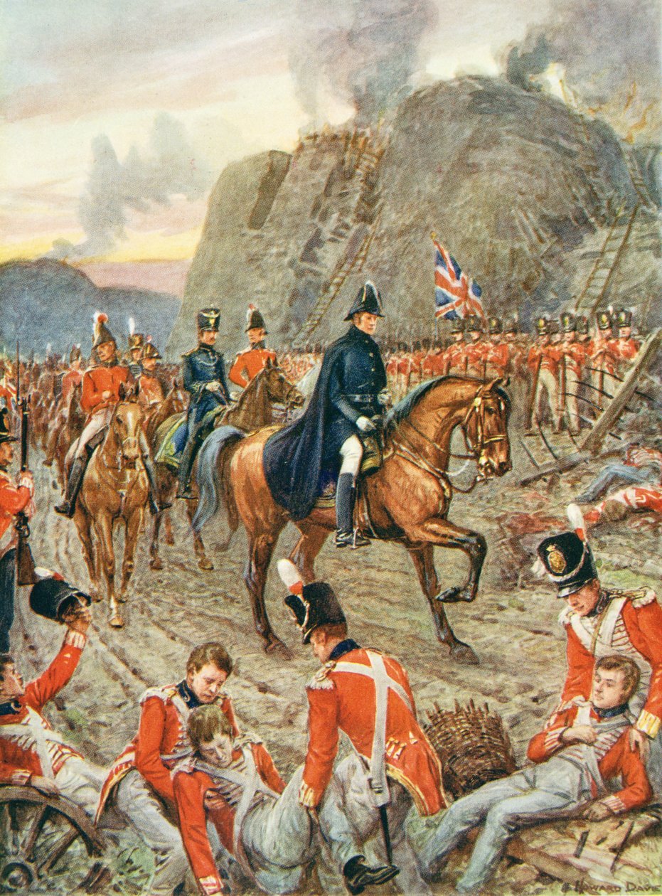 The Duke of Wellington (1769-1852) at the Siege of Badajos 作者 霍华德戴维