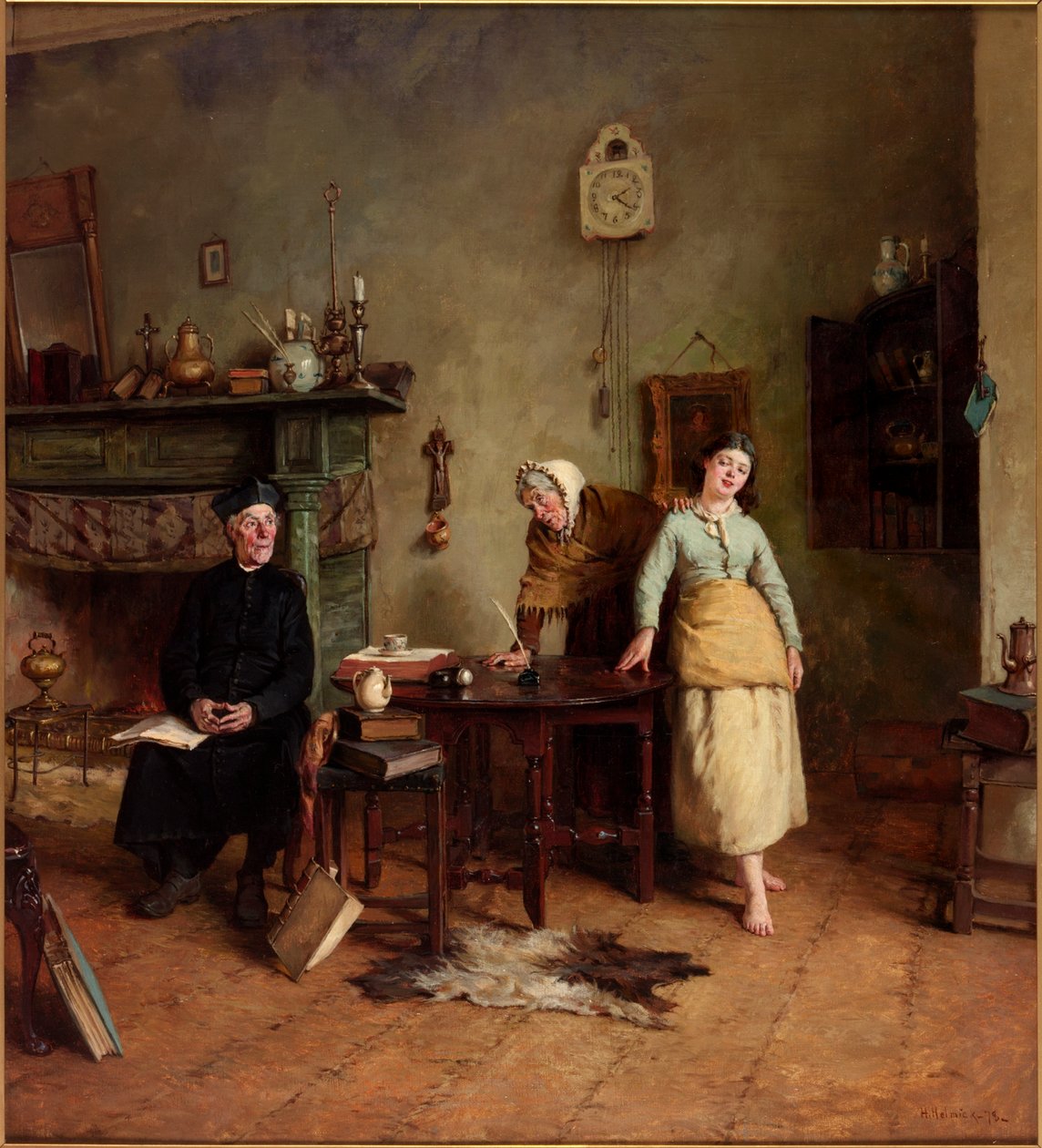 任性的女儿，1878年 作者 霍华德·赫尔米克