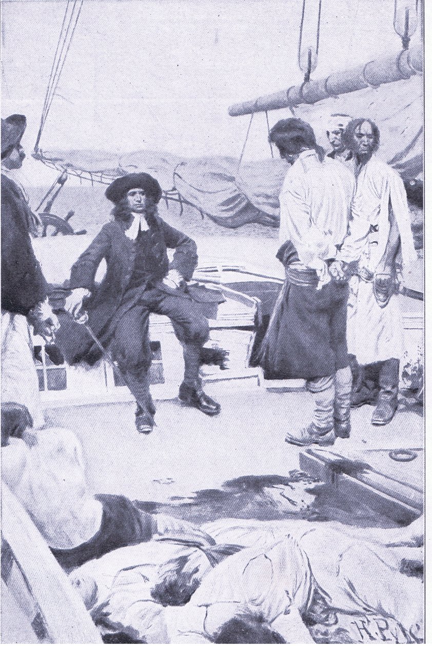 1921年Harper＆Bros出版的Howard Pyles Book of Pirates出版的Brett上校和海盗 作者 霍华德·派尔