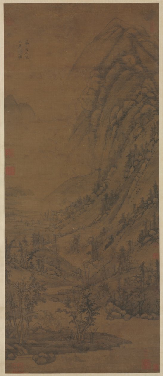 东苑之后的夏山[活跃于937-975年]，1290-1354年。 作者 黄功旺