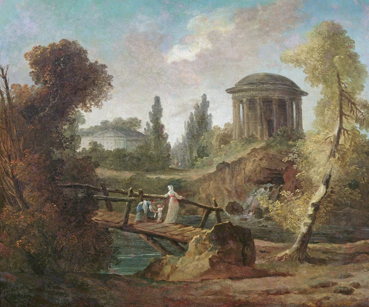 蒂沃利的Cascades，1775 作者 休伯特·罗伯特