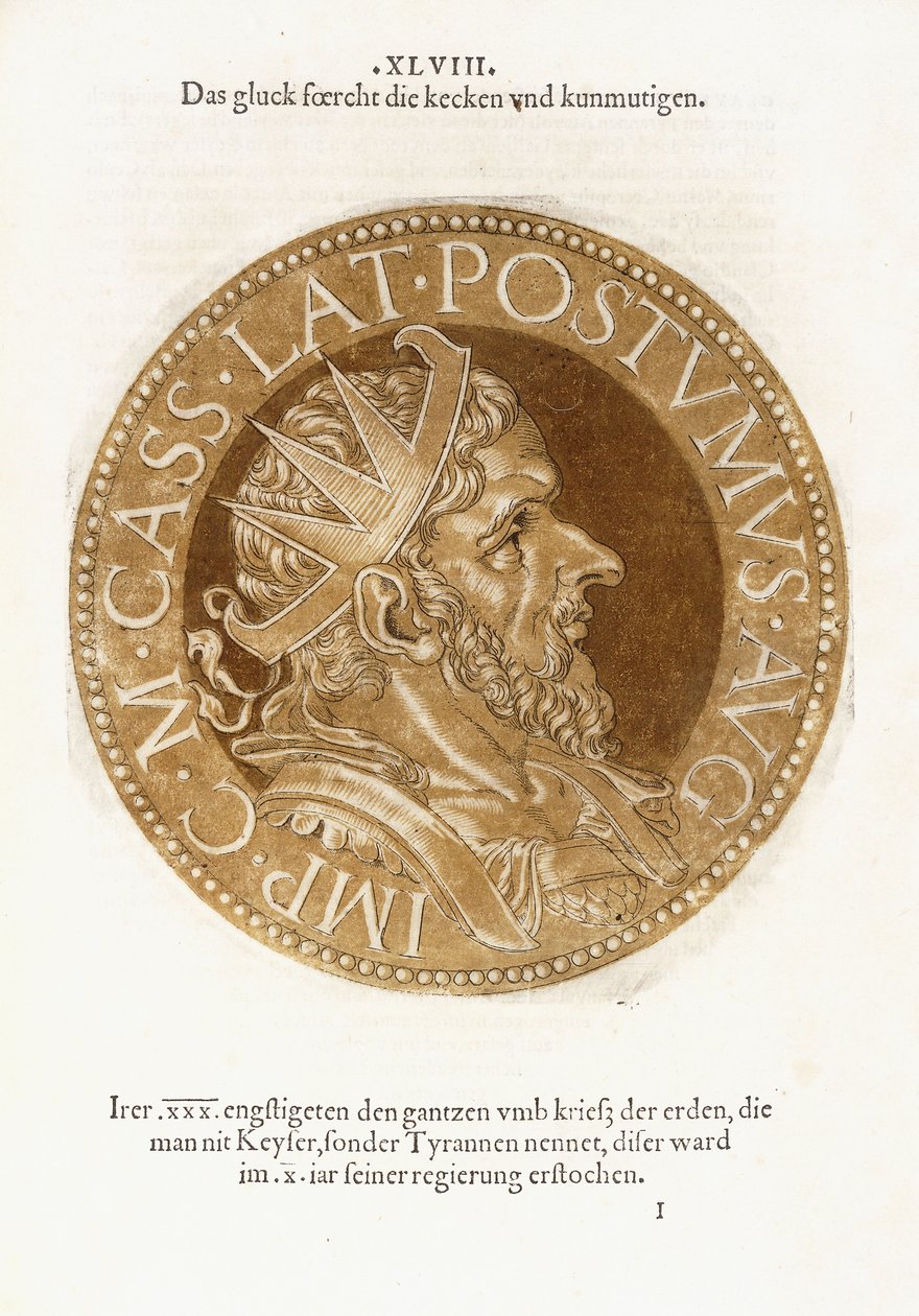 马库斯·卡西亚（Marcus Cassia）Latinius POSTUMUS 作者 休伯特·古尔齐乌斯（Hubert Goltzius）