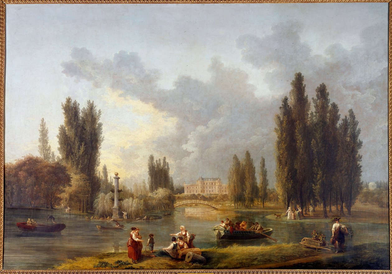 Le chateau de Mereville 画作 Hubert Robert (1733-1808) 18 世纪 Sceaux，法兰西岛博物馆 作者 休伯特·罗伯特