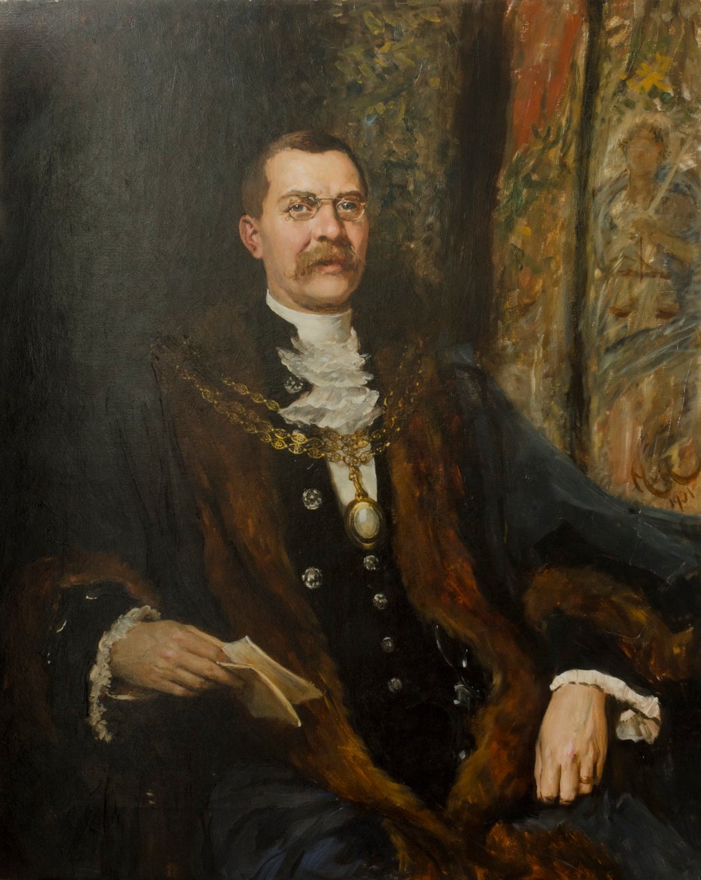 Alderman Sir George Hussey，1901 作者 休伯特·冯·赫科默
