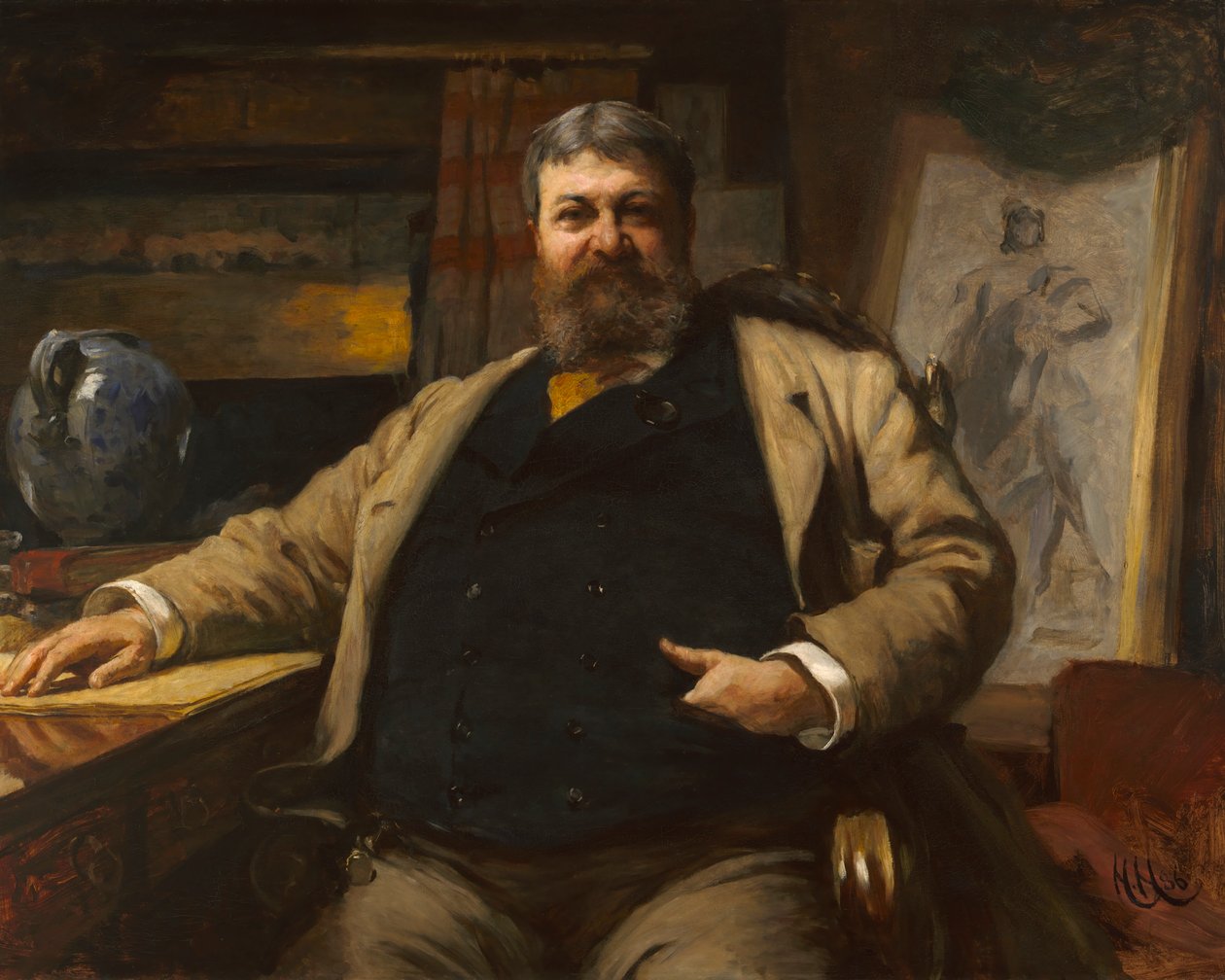 H.H. Richardson, 1886. 作者 休伯特·冯·赫科默