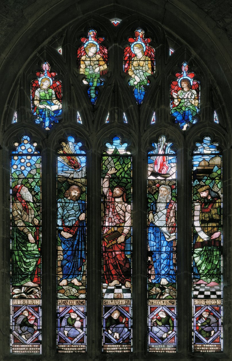 Langport，All Saints，Belham＆Co，Hugh Arthur Kennedy，Abraham，Job，David，Moses＆Solomon，1879 作者 休·亚瑟·肯尼迪