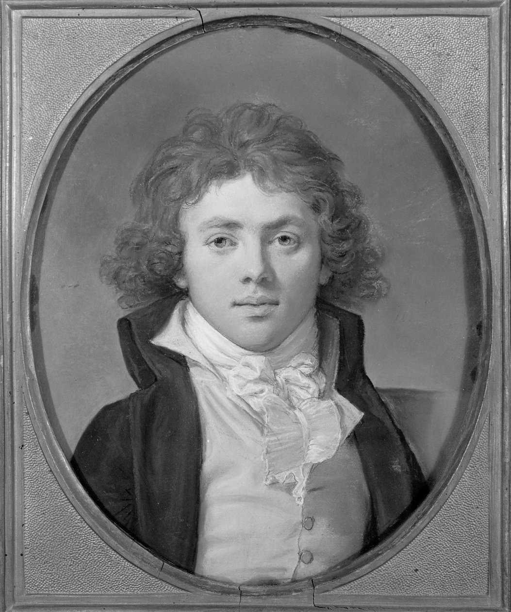 Boris Vladimirovich Golytsin的肖像，1791年（纸板上的粉彩） 作者 休·道格拉斯·汉密尔顿