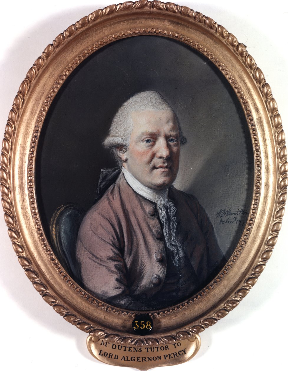 Portrait of Mr Louis Dutens. 1773 (pastel on paper) 作者 休·道格拉斯·汉密尔顿