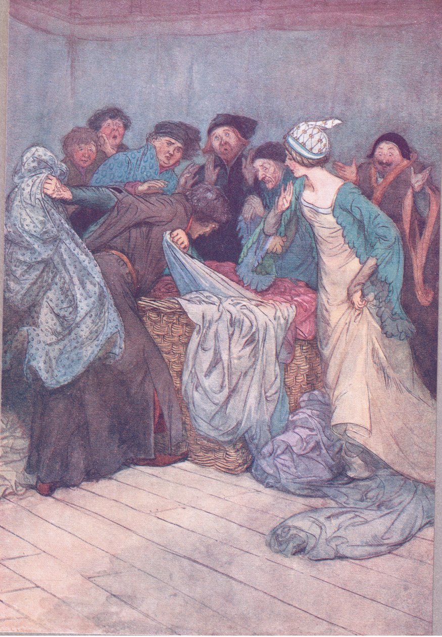 你不以为耻吗？ 1910年，温莎的风流妻子的插图让衣服独自一人 作者 休·汤姆森