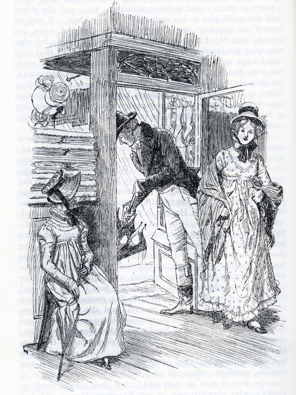 "Emma explains she is the one who arrange the wedding of Miss Taylor and Mr Weston" (illustration) 作者 休·汤姆森