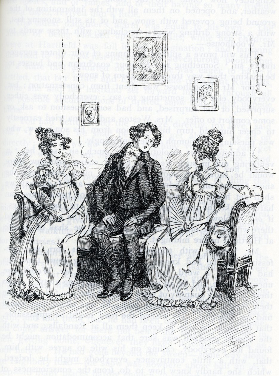 Illustration for "Emma" by Jane Austen (illustration) 作者 休·汤姆森