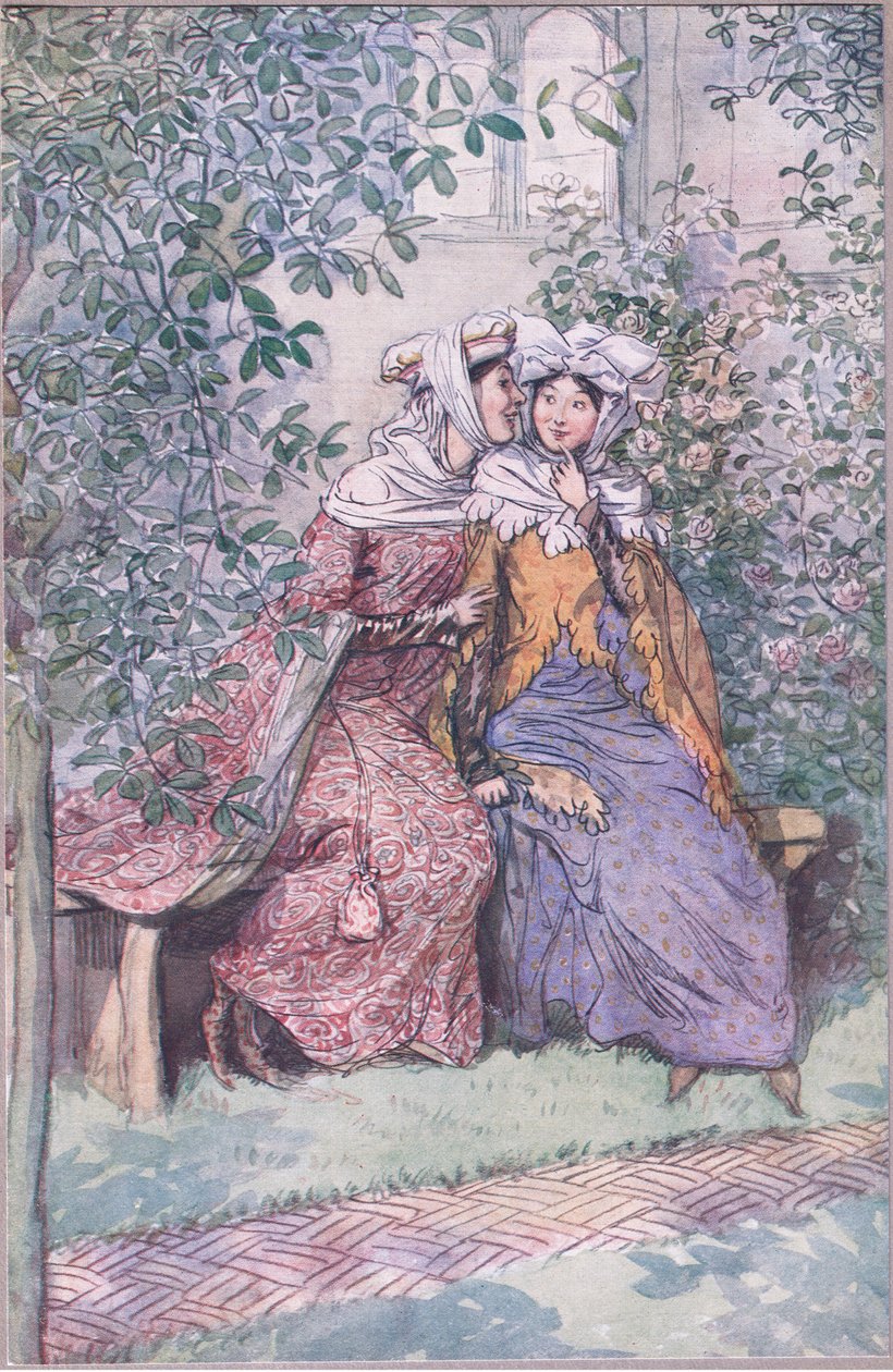 让我们一起讨论这个油腻的骑士，1910年温莎的快乐妻子的插图 作者 休·汤姆森